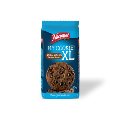 Cookie XL Alfarroba & Chocolate Preto 180gr